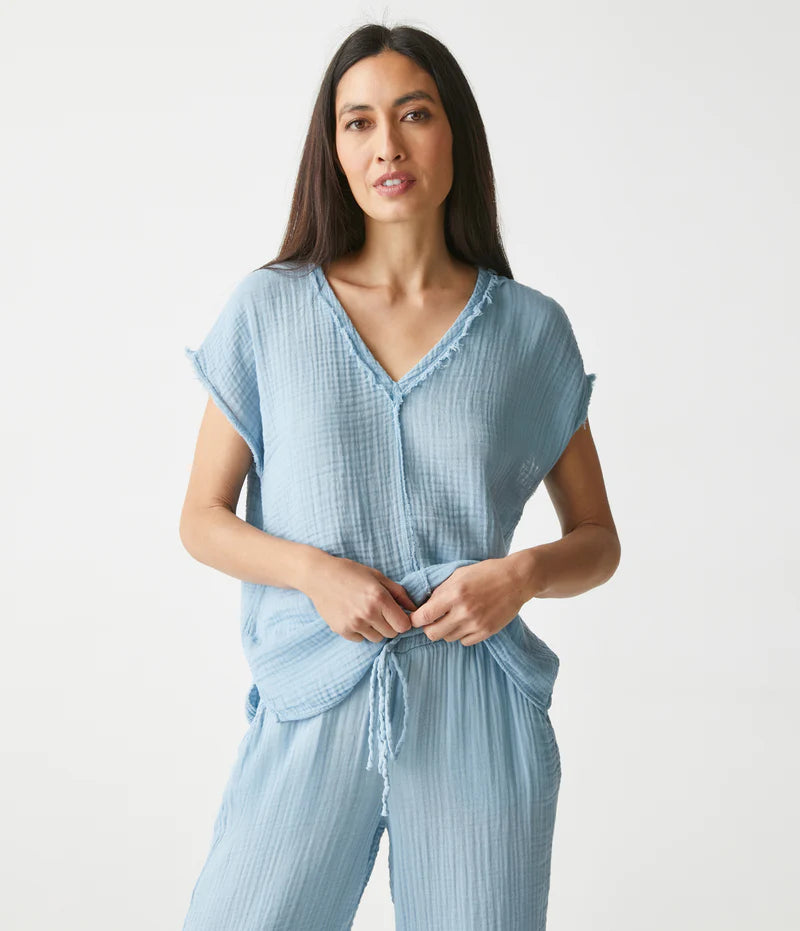 Michael Stars - Ashton Cropped Gauze Pant