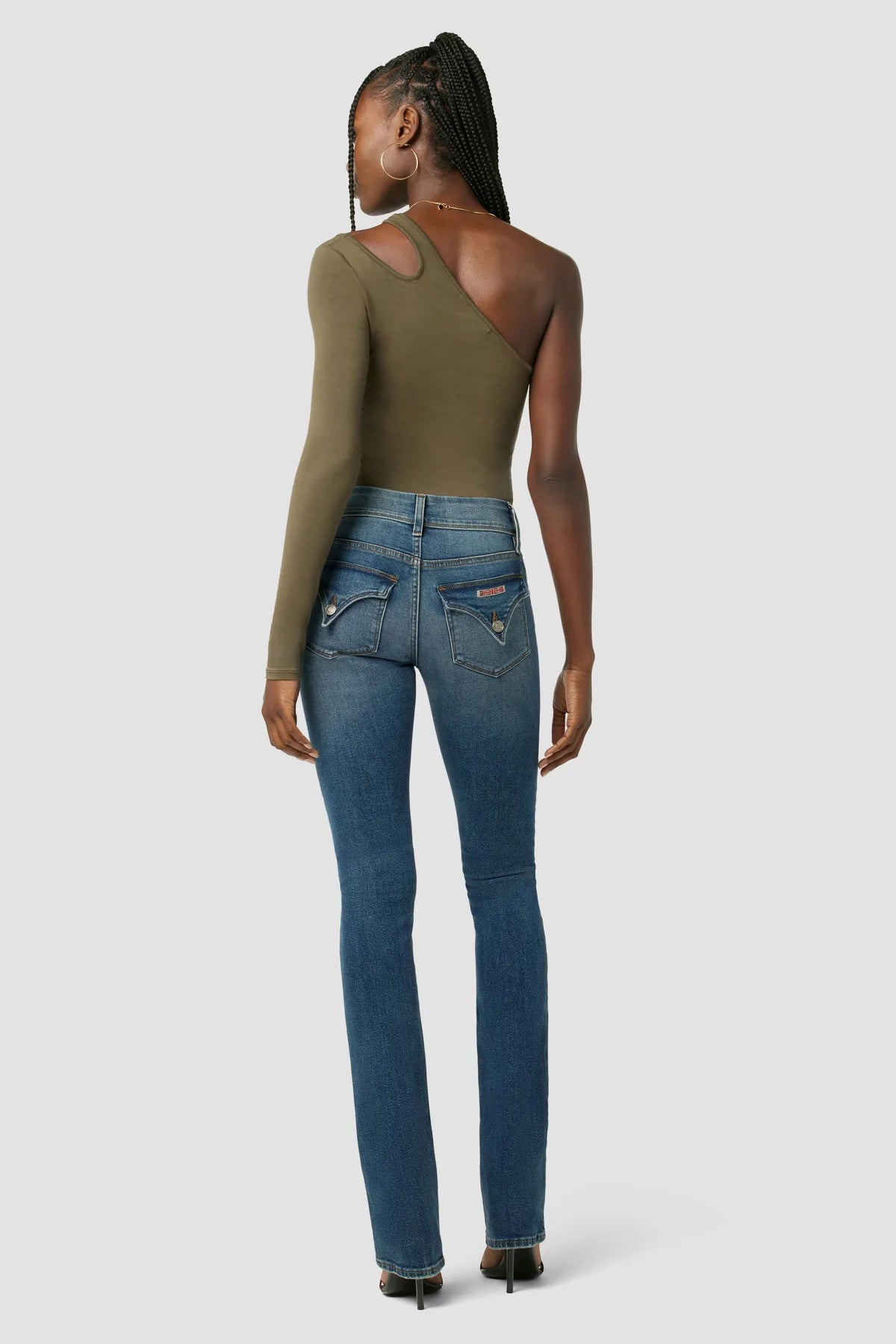 Hudson - Beth Mid-Rise Baby Bootcut Jean