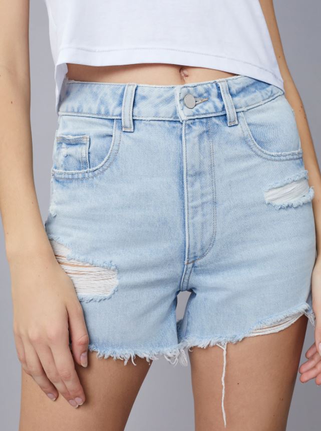 DL 1961 Emilie Short: High Rise Vintage 4