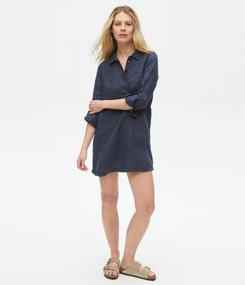 Michael Stars - Eleanor Linen Shirt Dress