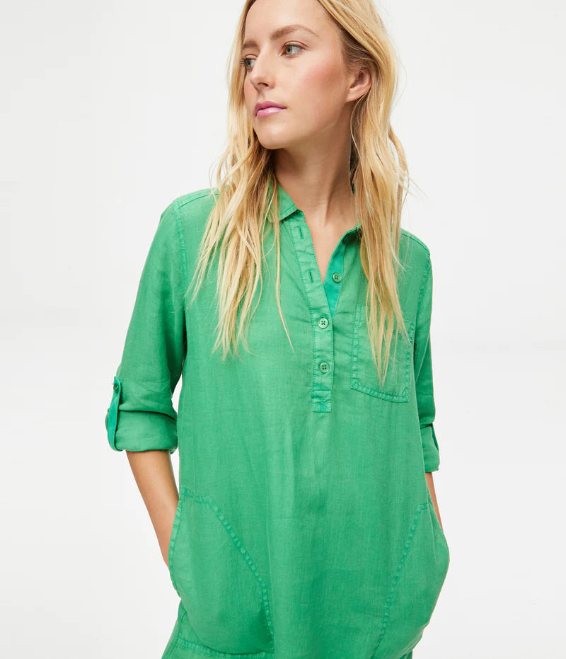 Michael Stars - Eleanor Linen Shirt Dress