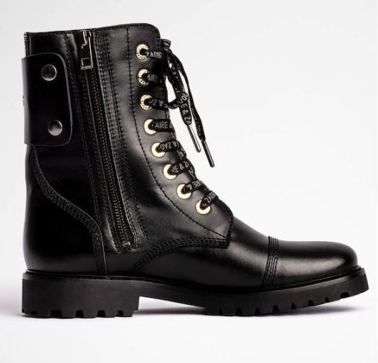 Zadig & Voltaire Joe Smooth Cowskin + Studs