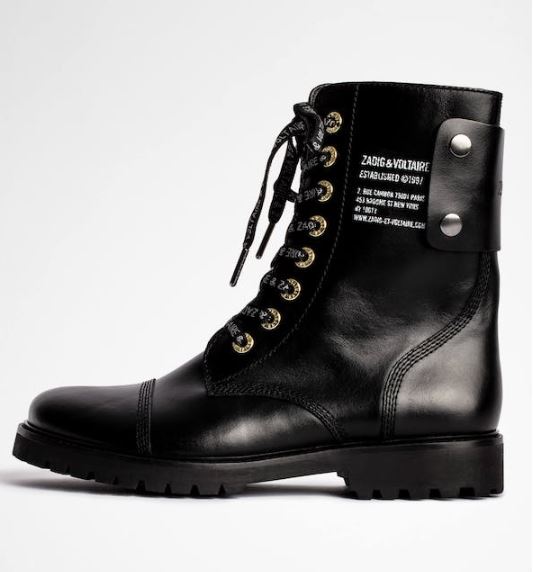 Zadig & Voltaire Joe Smooth Cowskin + Studs
