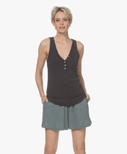 Load image into Gallery viewer, Michael Stars - Luna Henley Tank
