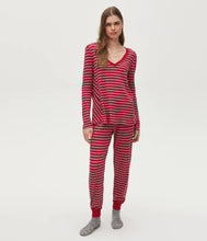 Load image into Gallery viewer, Michael Stars - Regan Striped Thermal Tee
