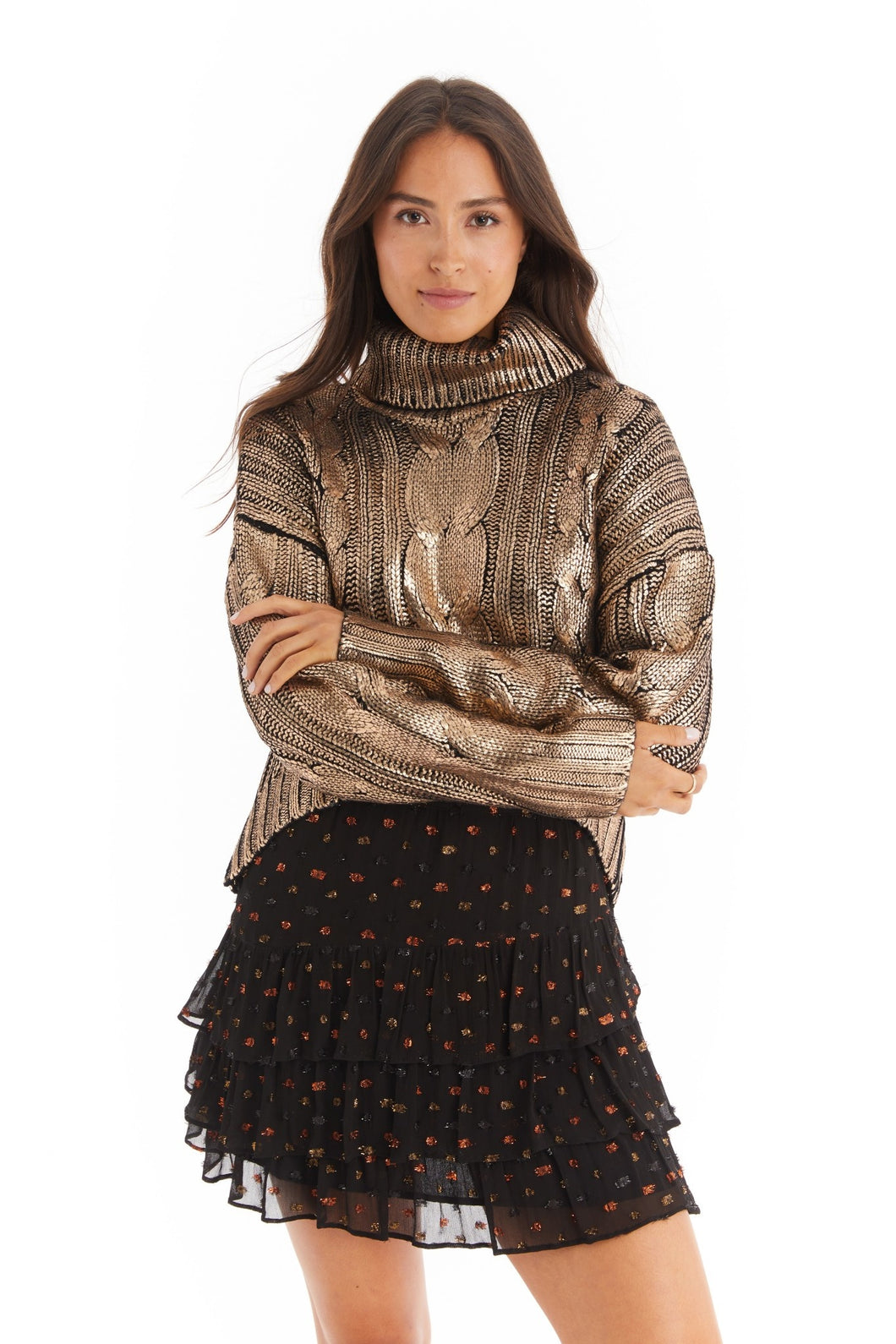 Metallic Pullover