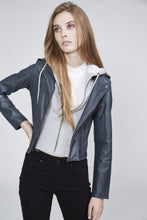 Load image into Gallery viewer, Molly Slate Moto Jacket

