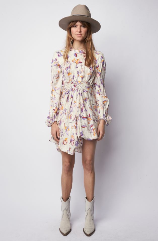 Zadig & Voltaire - Rivage Floral Long Sleeve Dress