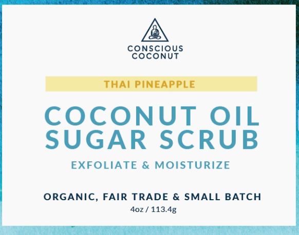 Conscious Coconut - Thai Pineapple Coconut Oil Sugar Scrub